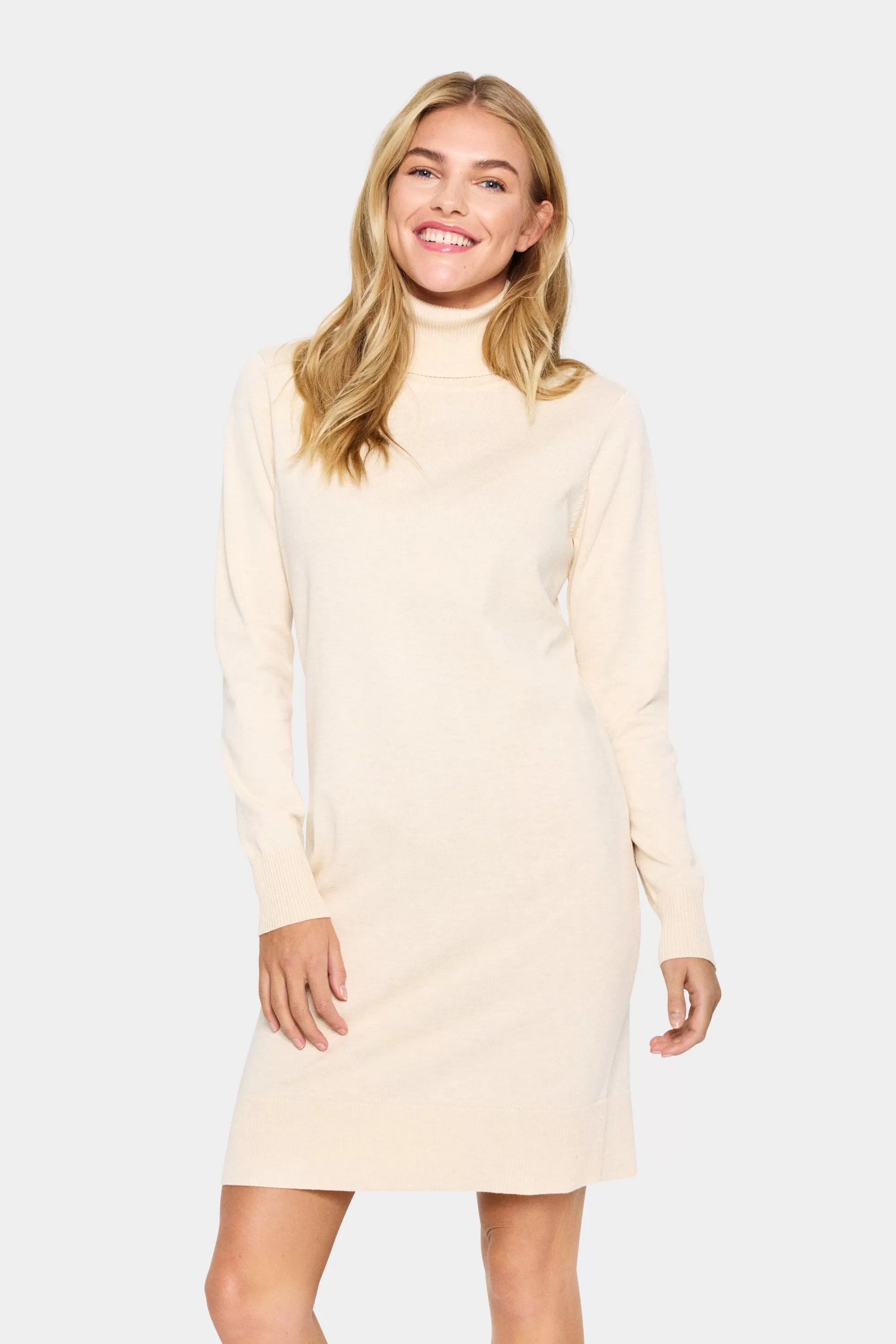 SaintTropez MilaSZ Rollneck Dress Baby&s;sBreathMelange Fashion