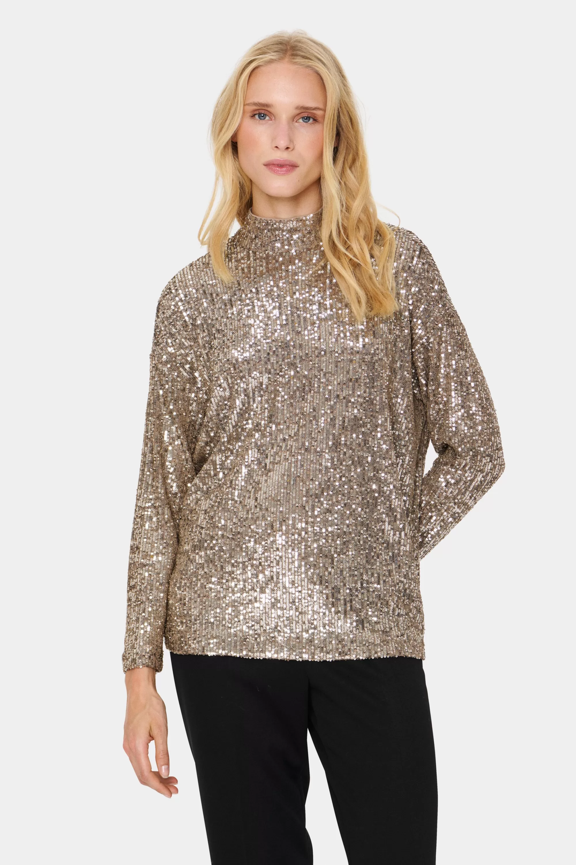 SaintTropez ReyanaSZ Paljett Blus Asti Cheap