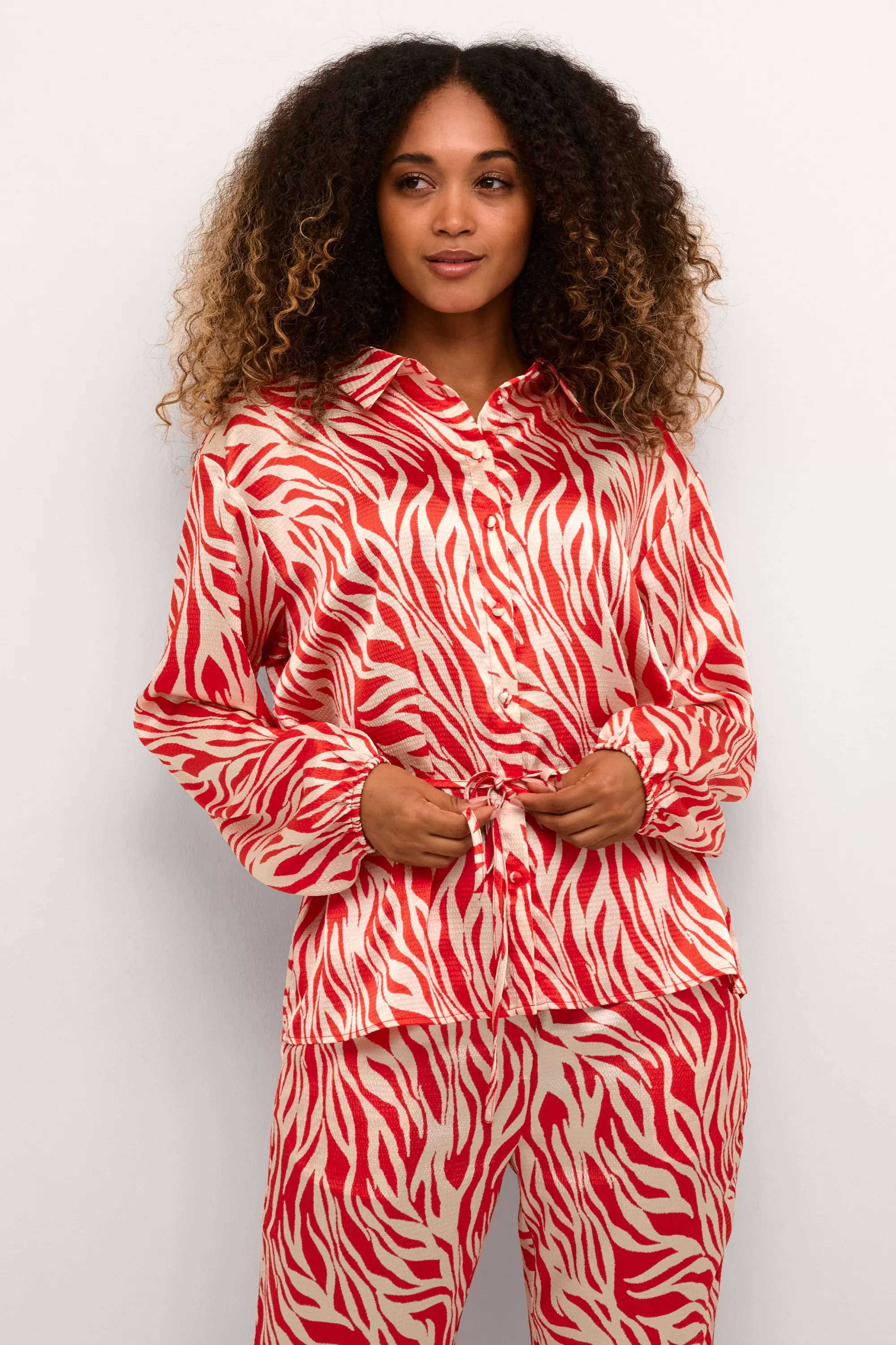 SaintTropez ThillaSZ Skjorta HibiscusZebra New
