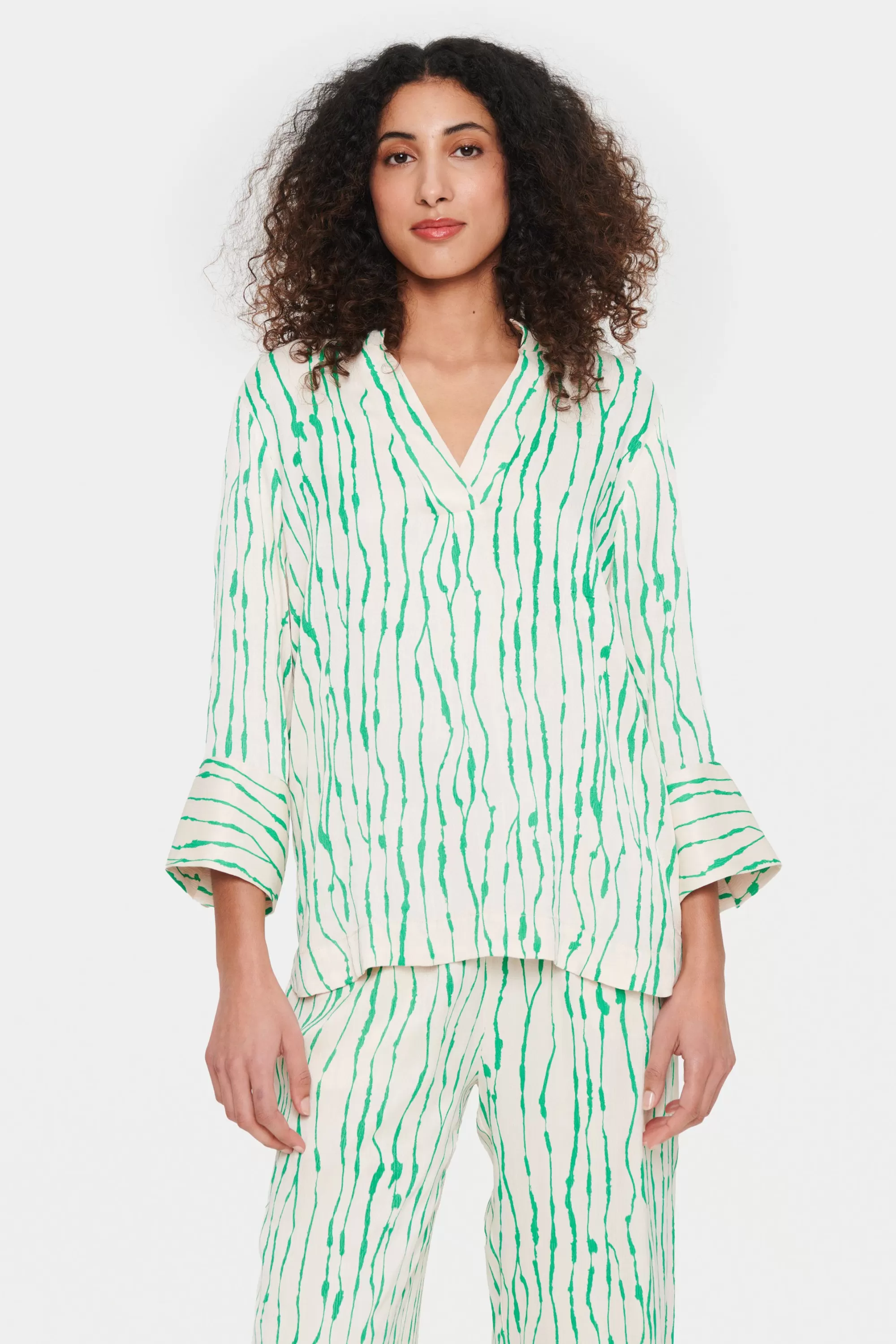 SaintTropez UllaSZ Blus DeepMintAnimalSkins Best Sale