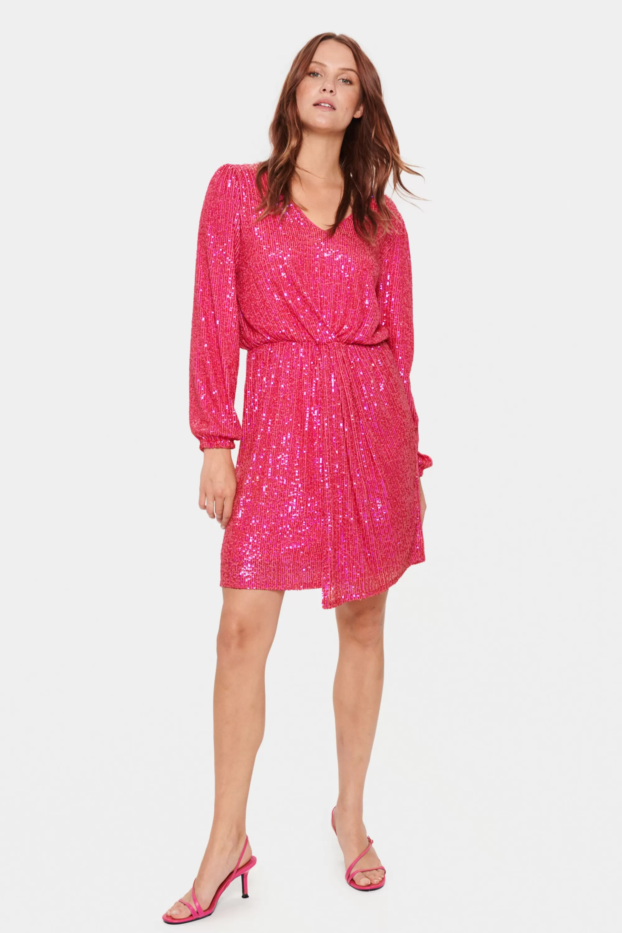 SaintTropez XeniraSZ Paljett Klänning RaspberrySorbet Online