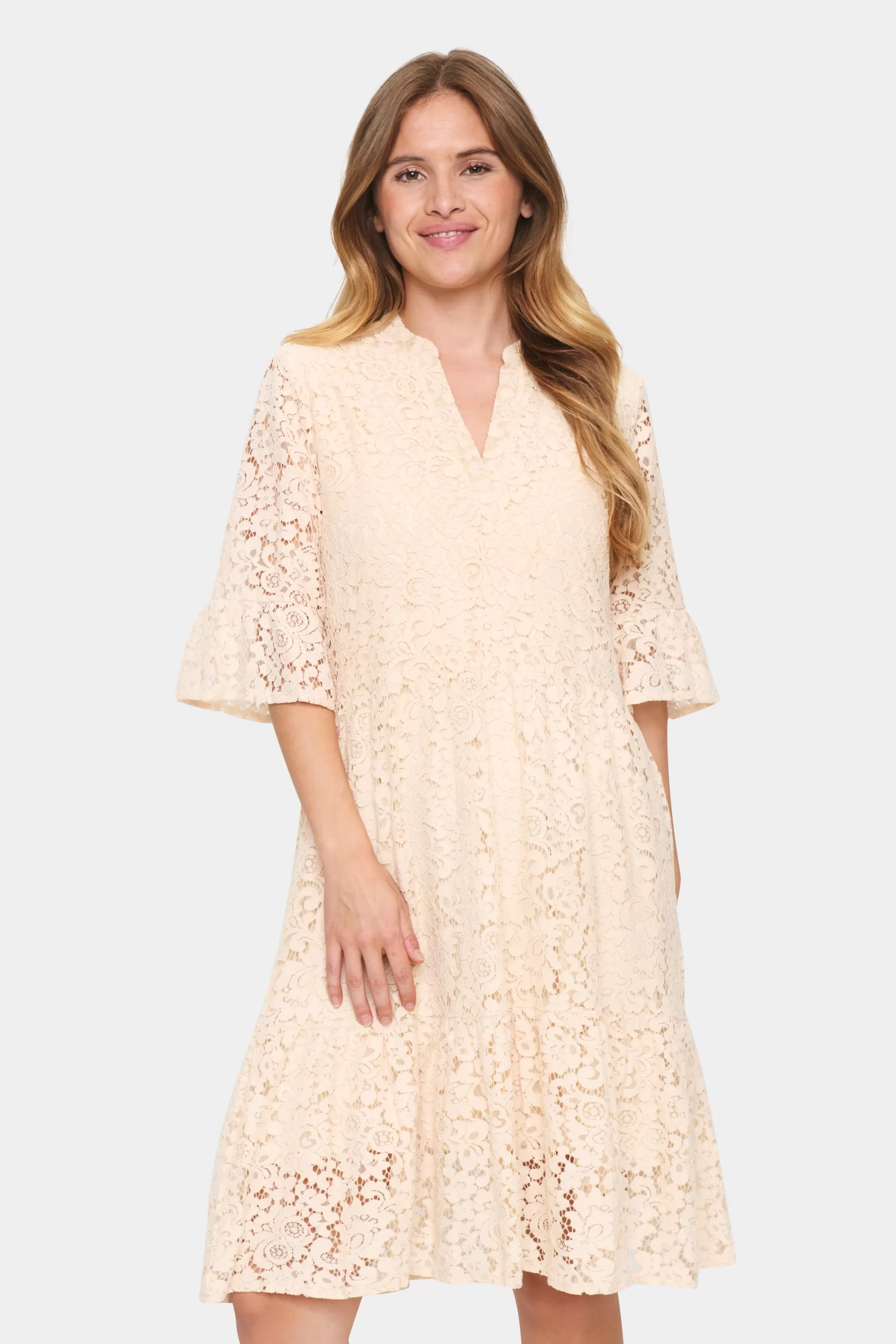 SaintTropez ZannaSZ Klänning Creme Sale